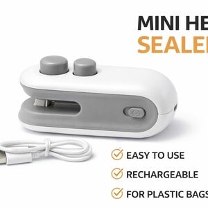 Mini Bag Sealer USB Rechargeable Portable Heat Sealer
